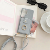 Crossbody Lanyard Ring Card Slots Samsung Galaxy Case
