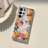 MagSafe Retro Flower Samsung Galaxy Cases - CaseShoppe For Samsung S23 / c