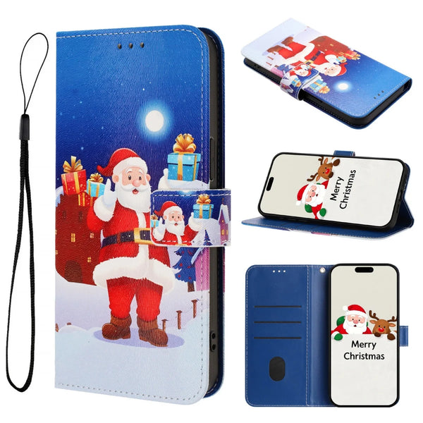 Christmas Leather Covers Samsung Galaxy Cases