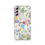 Flower pattern Transparent Samsung Galaxy Cases - CaseShoppe For Samsung S23 Ultra / D