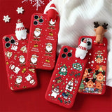 3D Reindeer Santa Snowman Christmas Samsung Galaxy Cases