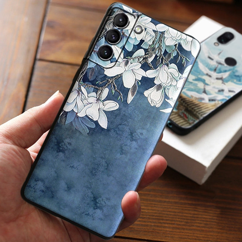 3D Design Samsung Case - CaseShoppe Samsung S23 / Blue