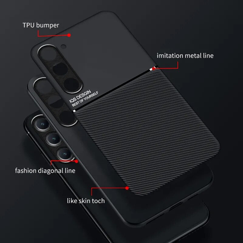 Leather Car Holder Samsung Case