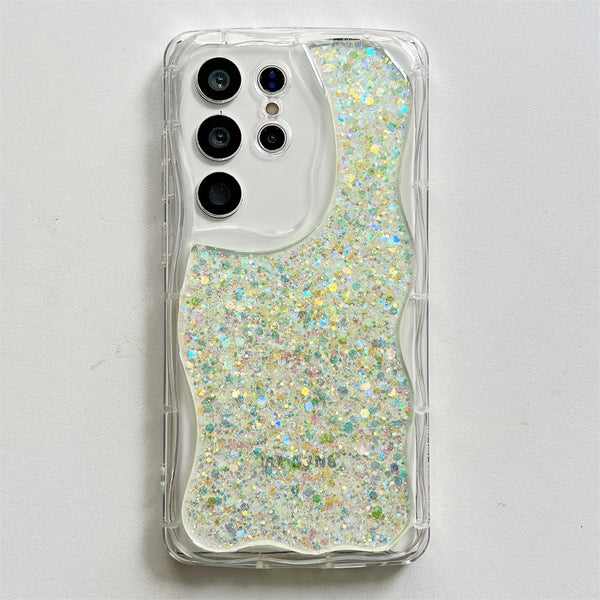 Luxury Glitter Clear Samsung Galaxy Cases - CaseShoppe For Samsung S23 / Green
