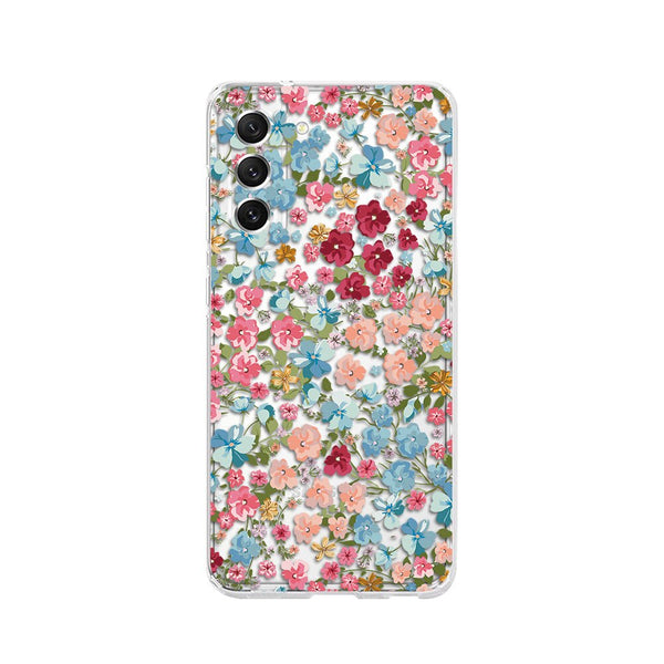 Flower pattern Transparent Samsung Galaxy Cases - CaseShoppe For Samsung S23 Ultra / A