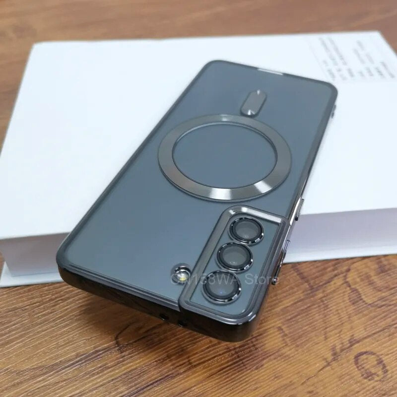Plating Luxury For Magsafe Samsung Case - CaseShoppe Samsung S23 Ultra / Black