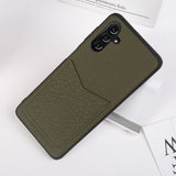 Luxury Genuine Leather Samsung Cases with Storage Pocket - CaseShoppe Samsung S20 / Green
