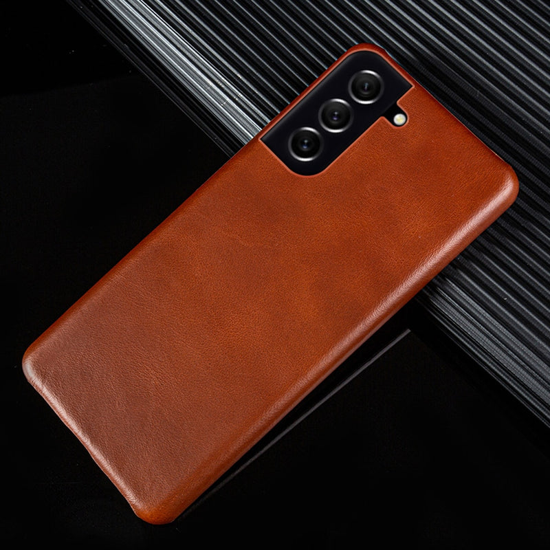 Hand Made Leather Samsung Cases - CaseShoppe Samsung S23 Ultra / Brown