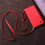 Leather Flip Samsung Galaxy Cases - CaseShoppe Samsung S23 Ultra / Red