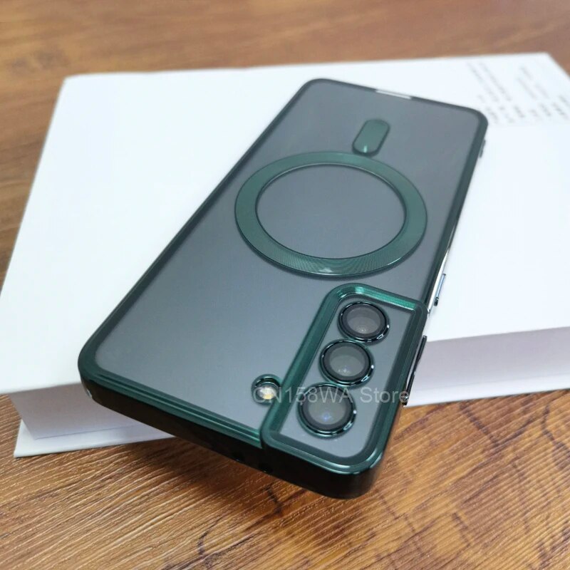 Plating Luxury For Magsafe Samsung Case - CaseShoppe Samsung S23 Ultra / Dark Green