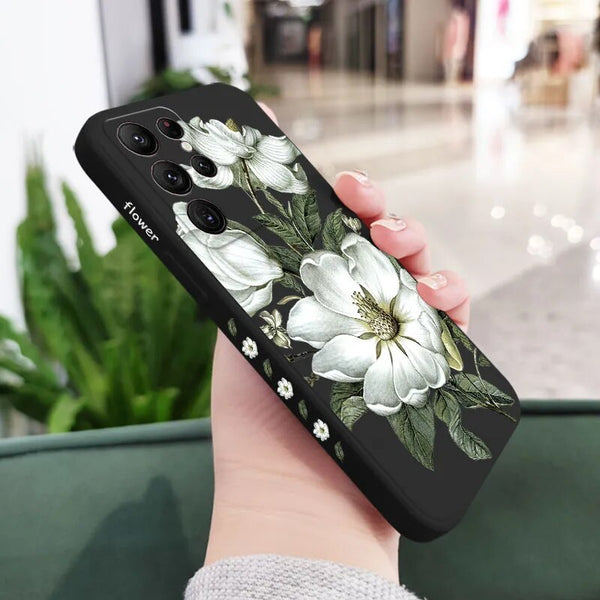 Wild Flowers Samsung Case - CaseShoppe Samsung S23 Ultra / Black