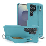 Wristband Strap Leather Samsung Cover