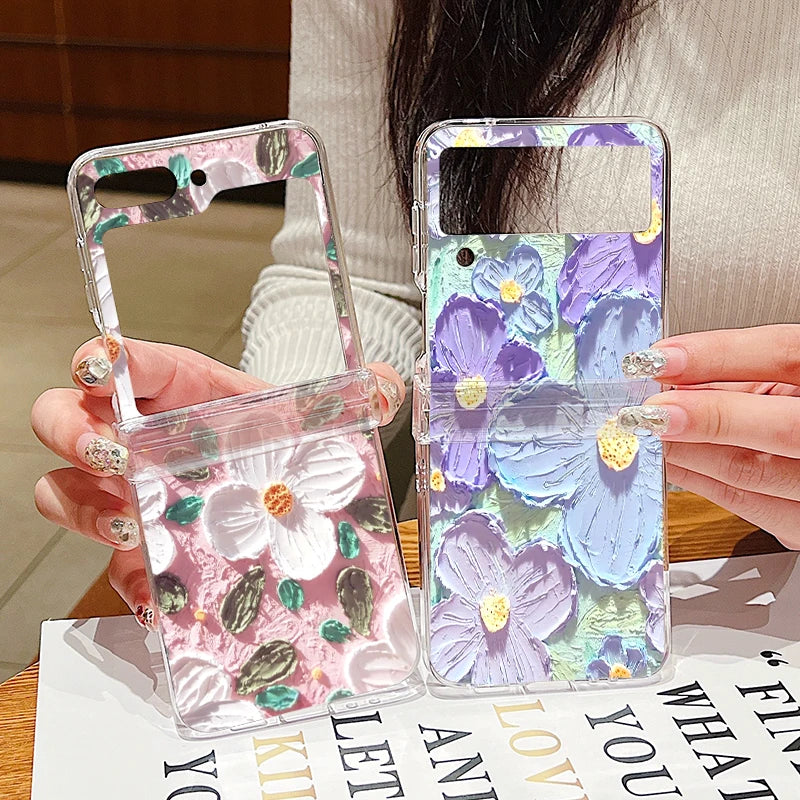 Luxury Oil Painting Samsung Flip Cases