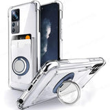 Wallet Card Slot Transparent Samsung phone Cases