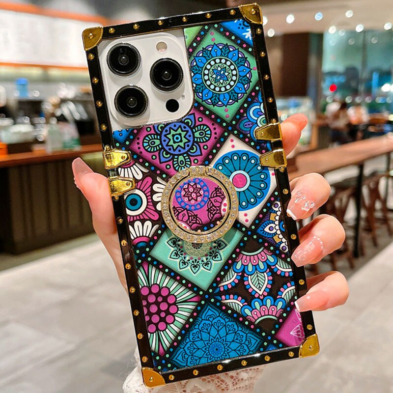 Luxury Print Plated Flower Samsung Galaxy Cases - CaseShoppe