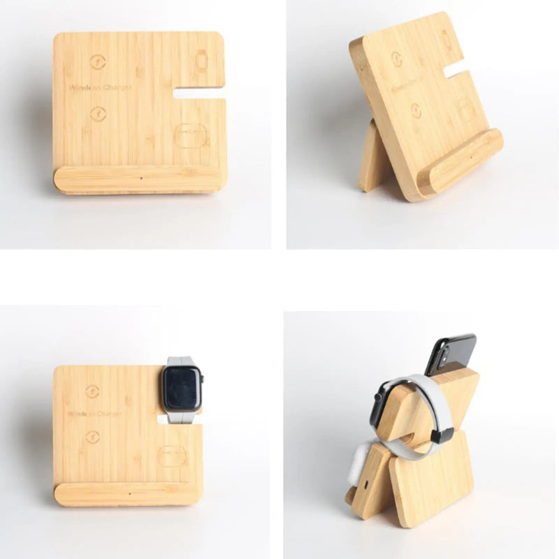 Wooden Wireless Charger for  Samsung S24 S23 S22