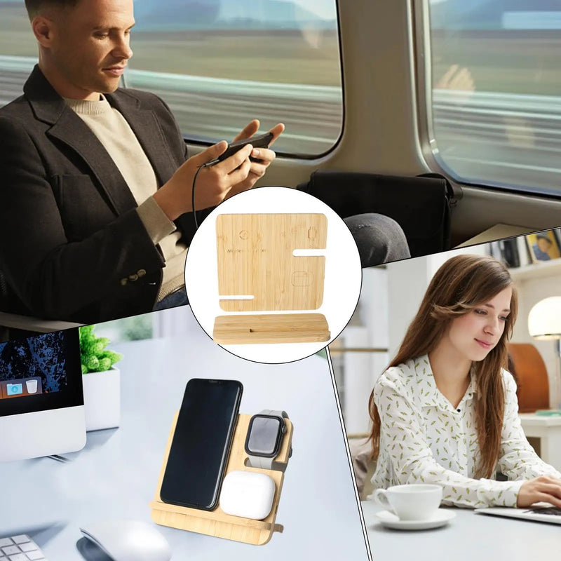 Wooden Wireless Charger for  Samsung S24 S23 S22