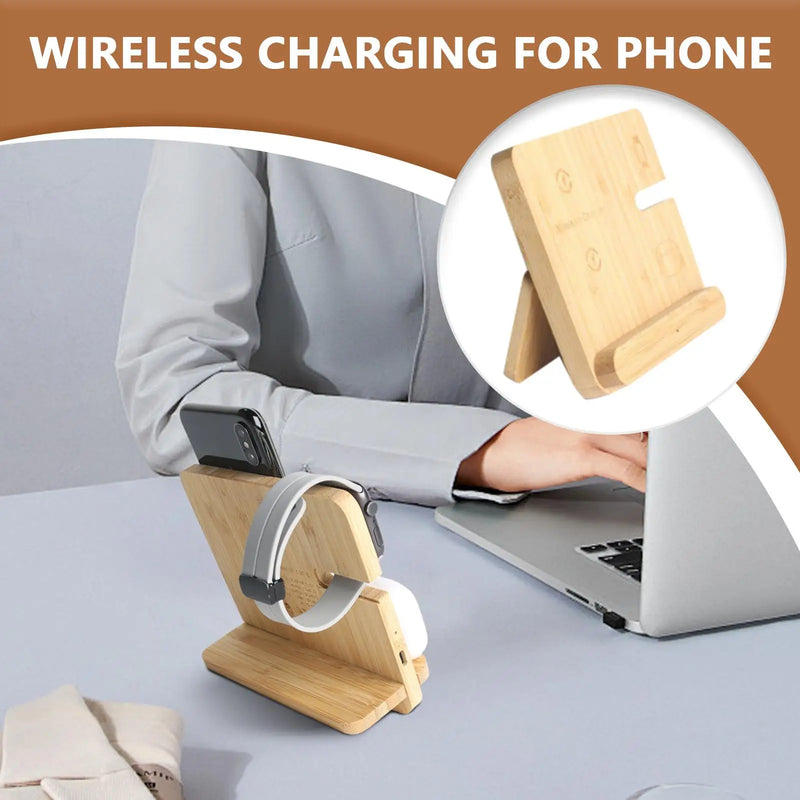 Wooden Wireless Charger for  Samsung S24 S23 S22