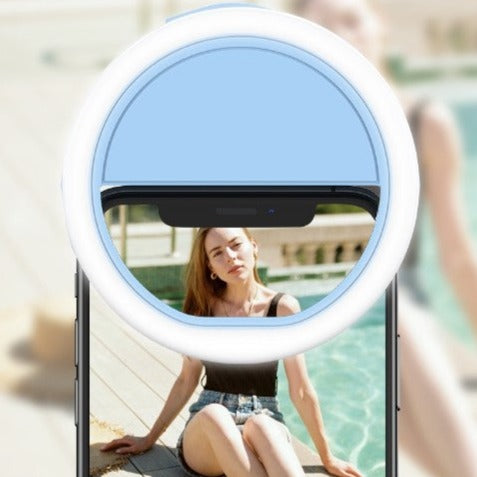 LED Selfie Ring with USB Charger - CaseShoppe