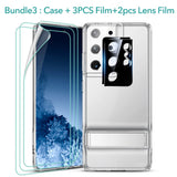 Super Cool Transparent Samsung Case with Kickstand