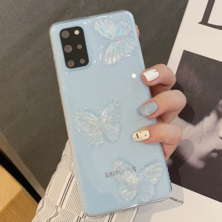 3D Glitter Butterfly Samsung Cases - CaseShoppe