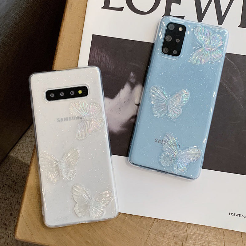 3D Glitter Butterfly Samsung Cases - CaseShoppe
