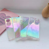 Rainbow Gradient Laser Clear Samsung Cases - CaseShoppe