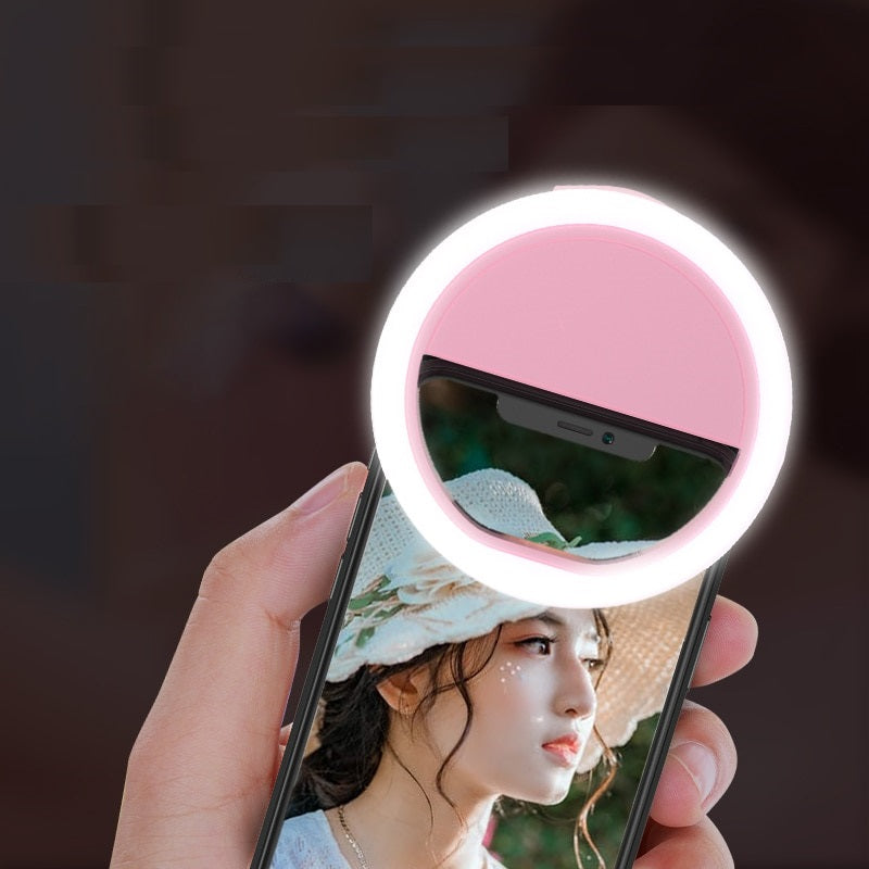 LED Selfie Ring with USB Charger - CaseShoppe