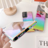 Rainbow Gradient Laser Clear Samsung Cases - CaseShoppe