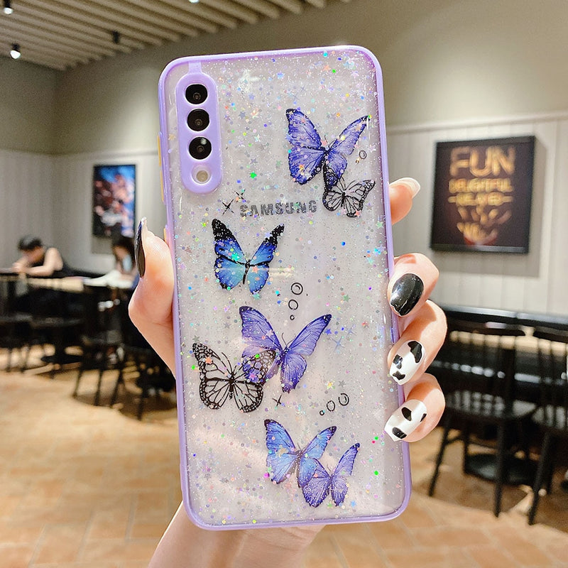 Cute Butterfly Samsung Cases - CaseShoppe Samsung Galaxy S21 / Purple
