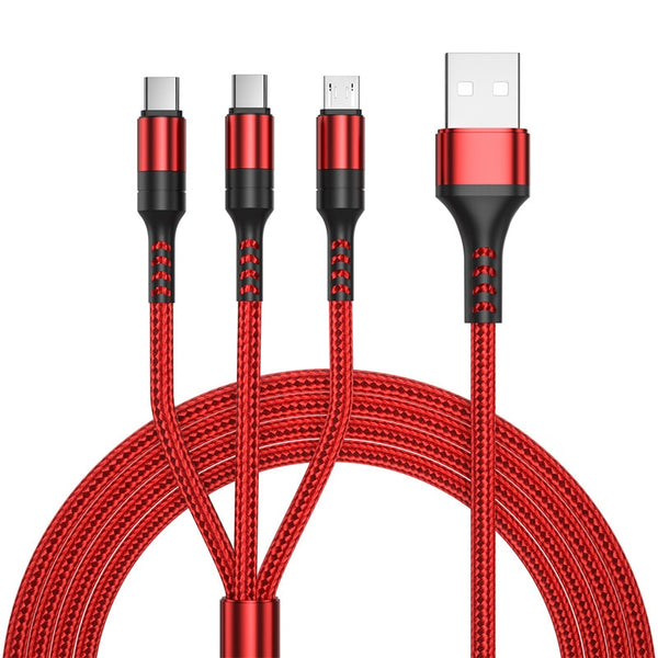 3 in 1 Fast Charging USB Cables - CaseShoppe