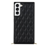 Premium Leather Samsung Cases with Crossbody Lanyard - CaseShoppe For Samsung Galaxy S9 / Black
