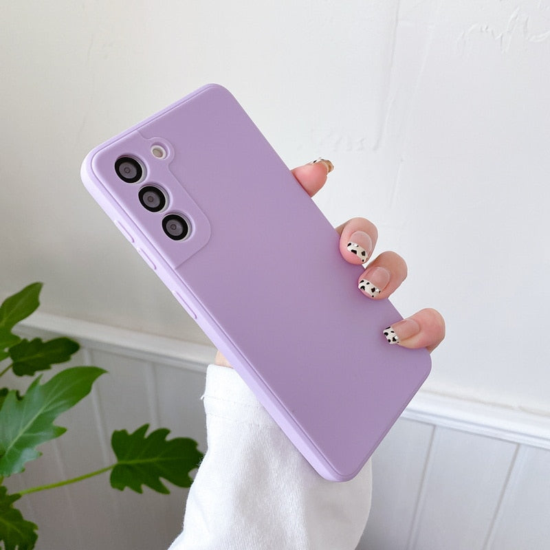 Simple Slim Soft Silicone Samsung Cases