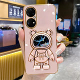 Glitter Quicksand Astronaut Samsung Cases - CaseShoppe Samsung Galaxy S23 / Pink