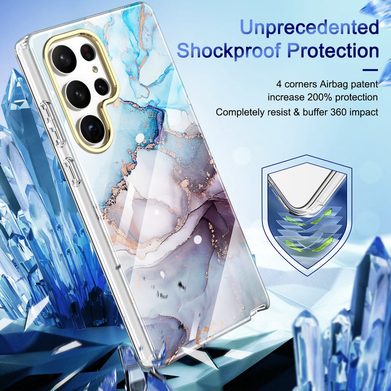 Glossy Marble Shockproof Samsung 23 Cases - CaseShoppe