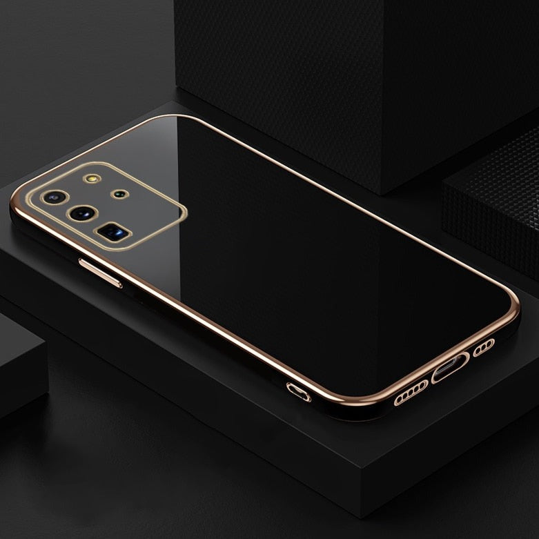 Plating Square Samsung Case - CaseShoppe Samsung S22 Ultra / Black