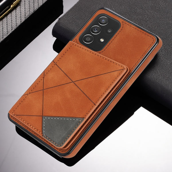 Smart Storage Leather Wallet Samsung Cases - CaseShoppe Galaxy Note 20 Ultra / Brown
