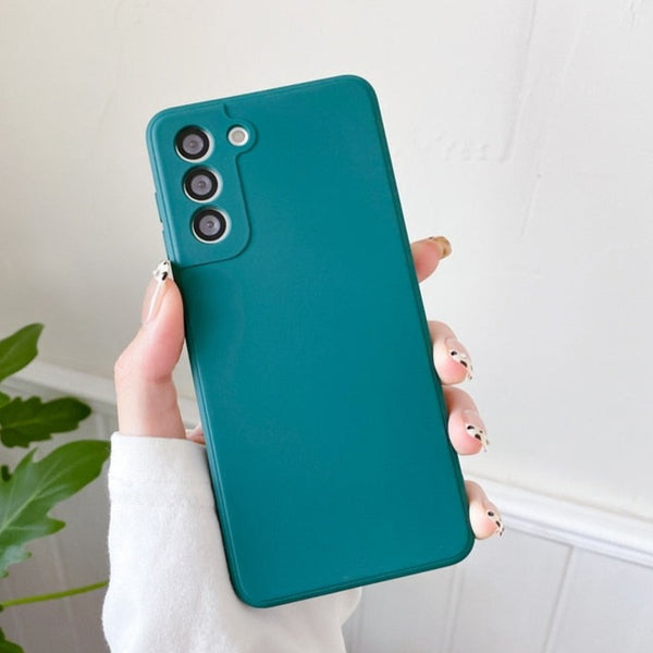 Simple Slim Soft Silicone Samsung Cases