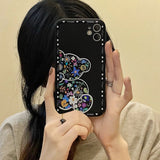 Dark Shades Teddy Flower Samsung Cases - CaseShoppe