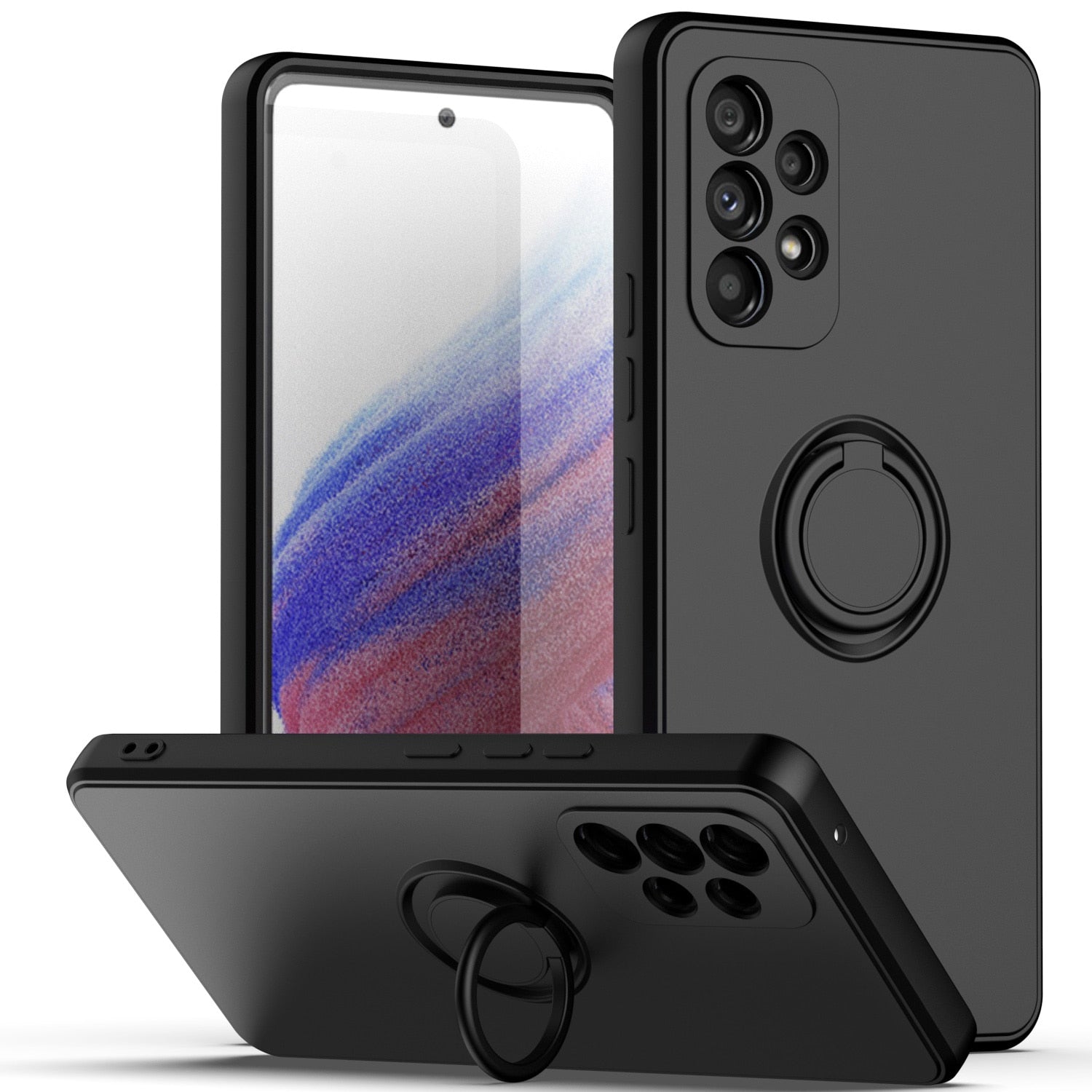 Black and White Fluid Samsung® Phone Case