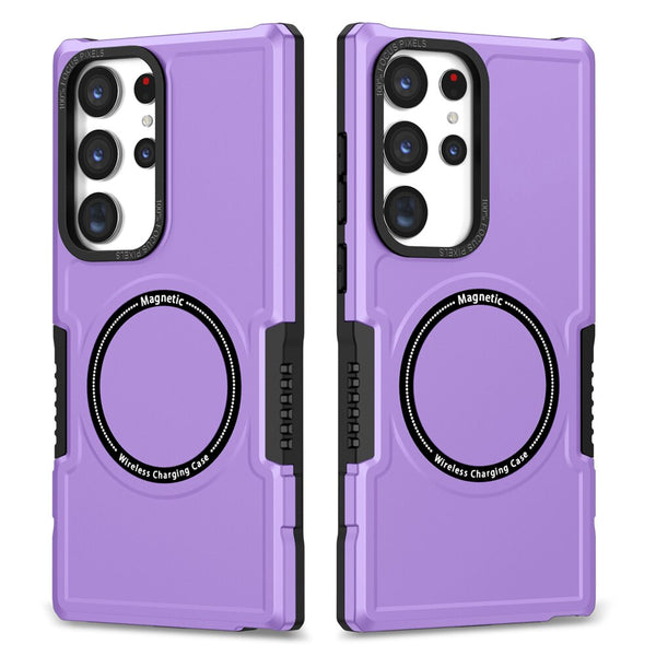 Shockproof Magsafe Samsung Cases - CaseShoppe Samsung Galaxy S23 Ultra / Purple