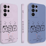 Cute Kittens Silicone Samsung Cases - CaseShoppe