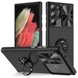 Luxury Armor Samsung Cases with Slider Camera - CaseShoppe Samsung S23 Ultra / Black