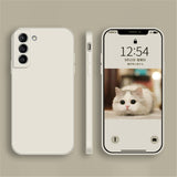 Luxury Square Silicone Samsung Cases - CaseShoppe For Samsung Galaxy S22 Ultra / 3