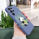 Cute Baby Panda Samsung Galaxy Cases - CaseShoppe Samsung Galaxy S22 Ultra / Blue