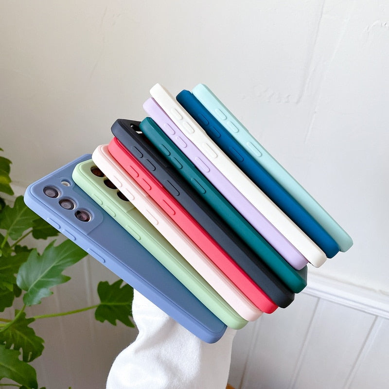 Simple Slim Soft Silicone Samsung Cases