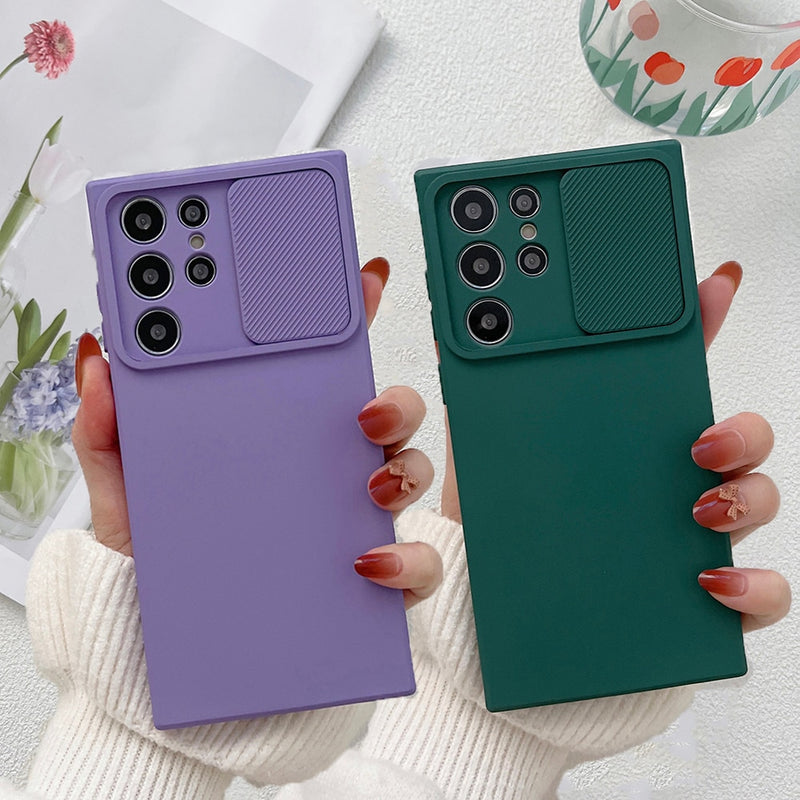 Slide Camera Silicone Samsung Cases