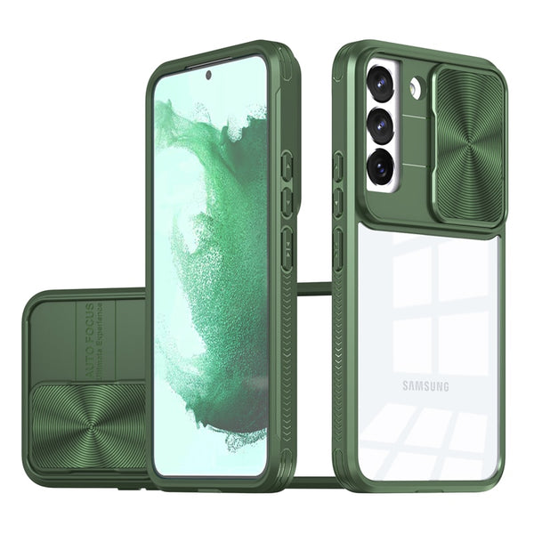 Transparent Acrylic Samsung Cases with Camera Cover