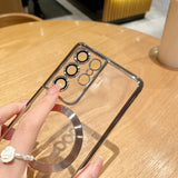 Transparent Plating Magsafe Samsung Cases