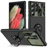 Luxury Armor Samsung Cases with Slider Camera - CaseShoppe Samsung S23 / Army Green